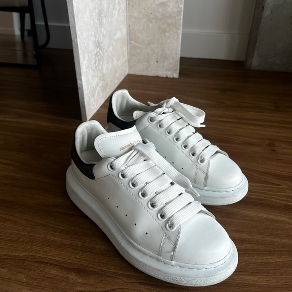 Alexander McQueen White and Black Sneakers